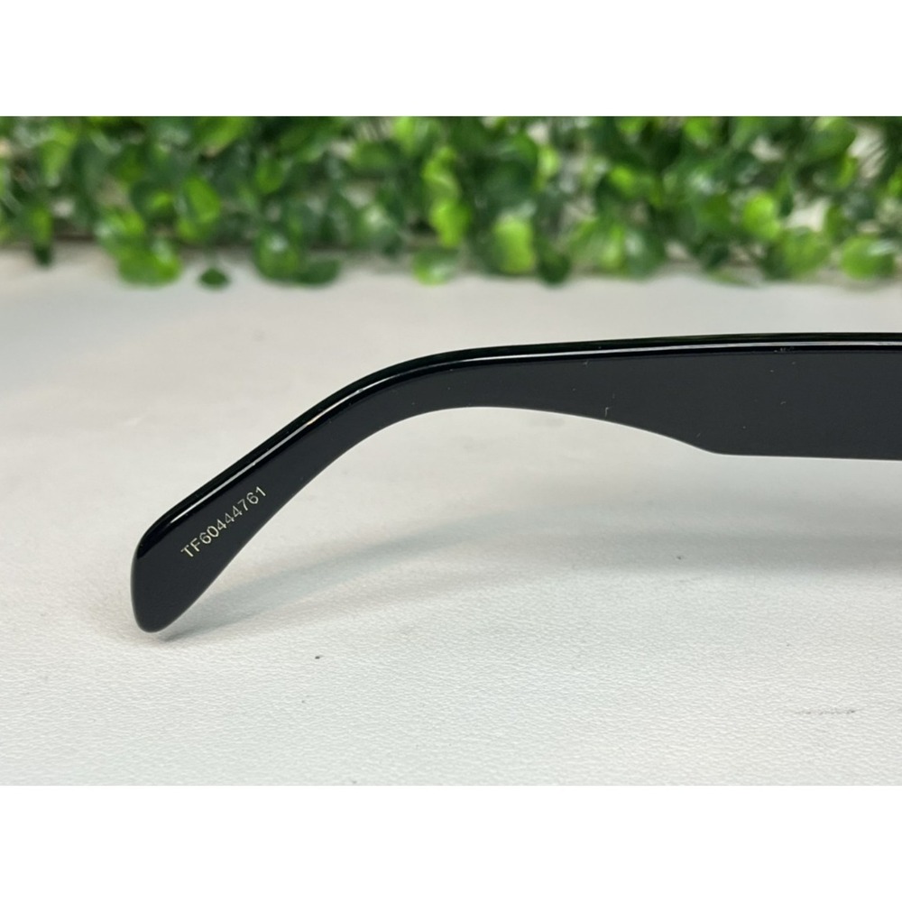 Celine Triomphe CL40194U 01A Black Oval Sunglasses Gold Logo - PREOWNED - Picture 9 of 9